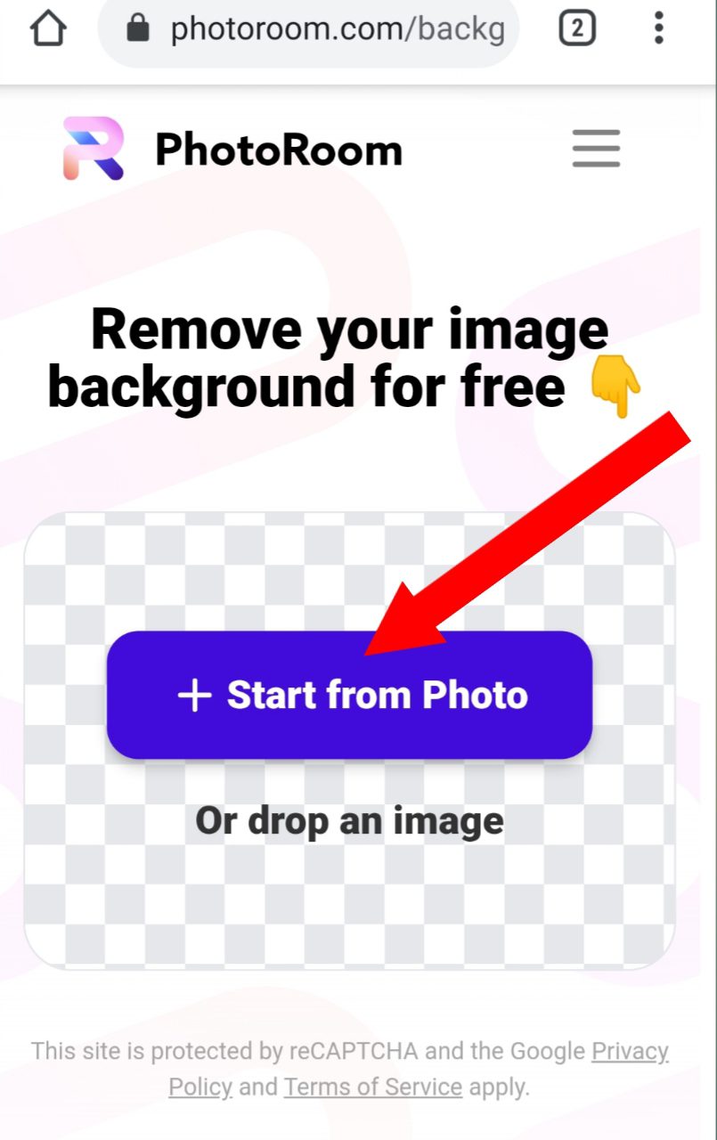 How to make a photo background white
