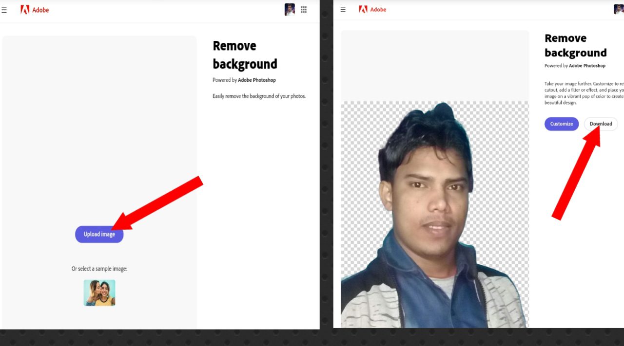 How to remove photo background