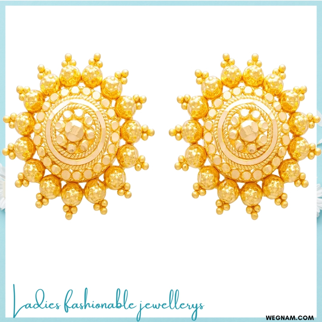 Small gold stud earrings designs