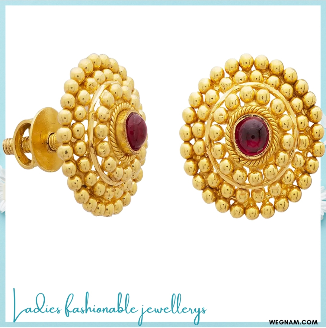 Small gold Stud Earrings for daily use