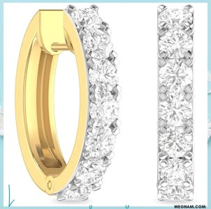 The Triti 14KT Diamond Earrings for daily use.