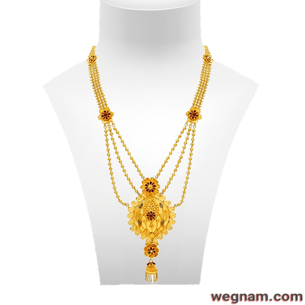 22KT(916) Yellow Turkish Gold Necklace designs for Women.