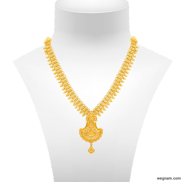 22KT(916) Yellow Turkish Gold Set Necklace for Women-gnkd18032036