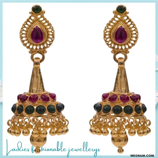 This 22k Gold Jhumki Earrings is special for high occasions like weddings.