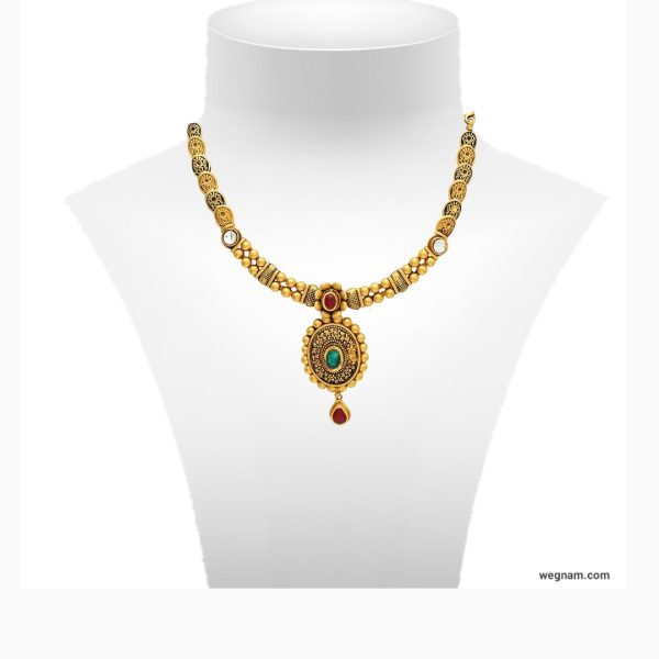 22K(916) Yellow Turkish Gold Necklace for special occasions.