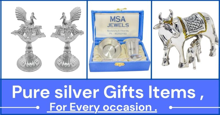 Gift items of silver