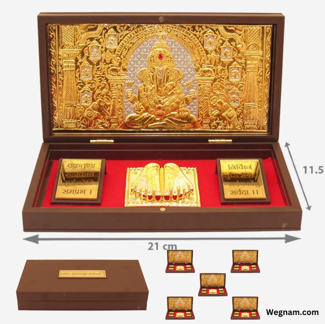Gold plated Ganesha frame