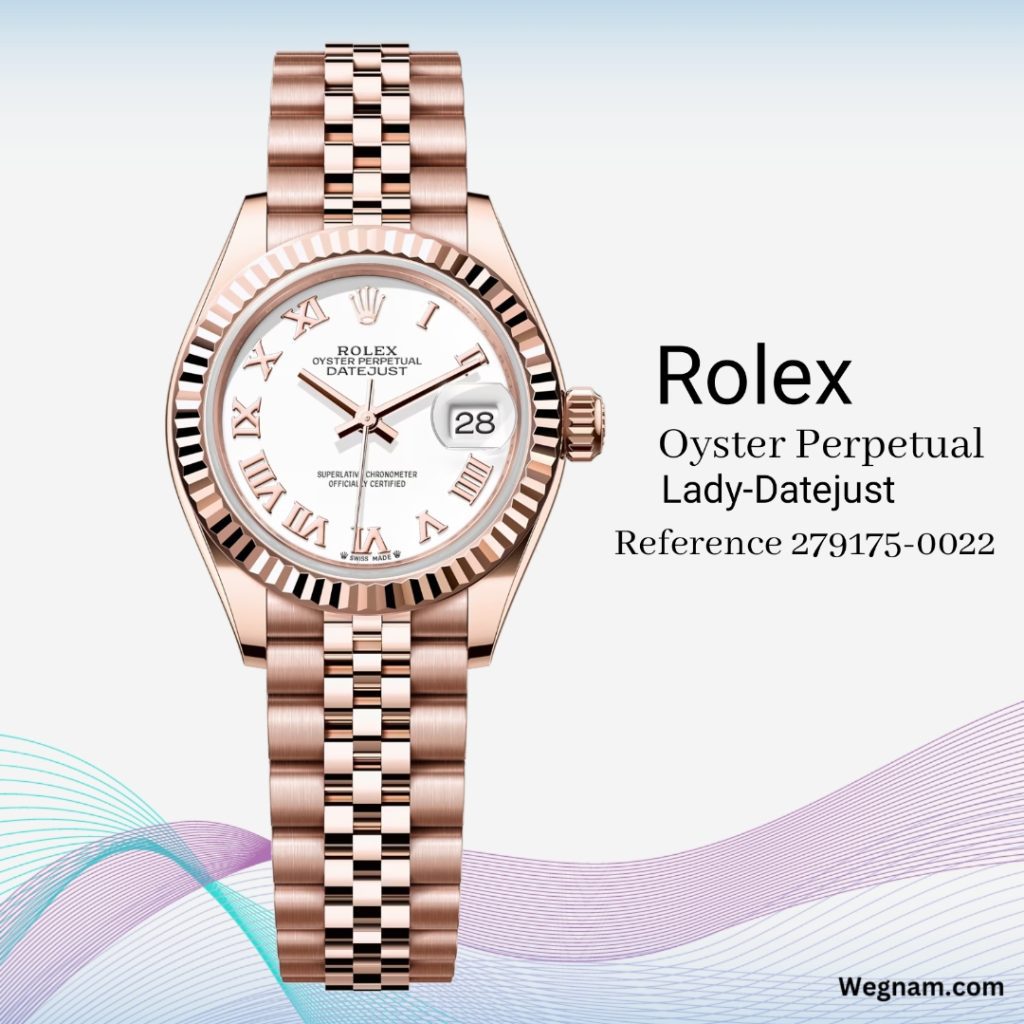 Rolex lady-datejust/ 18 ct Everose gold- m279175-0022